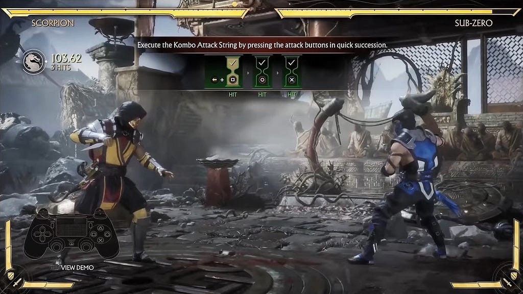 A screenshot from Mortal Kombat