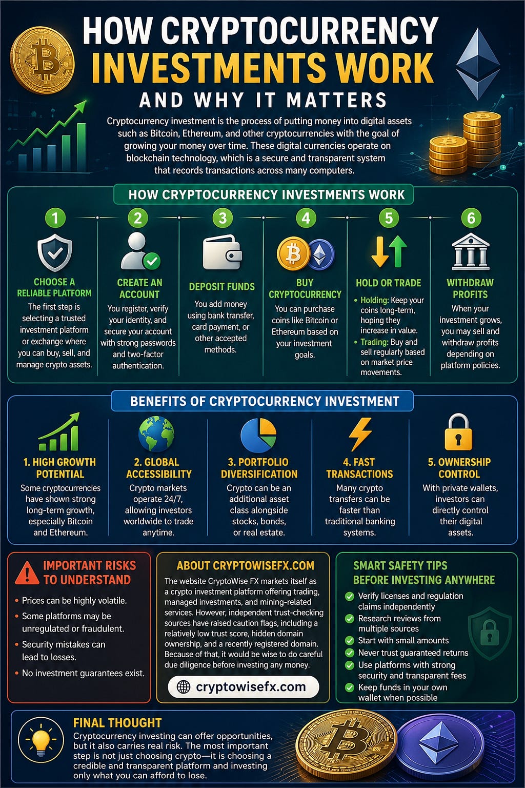 How Cryptocurrency Investments Work