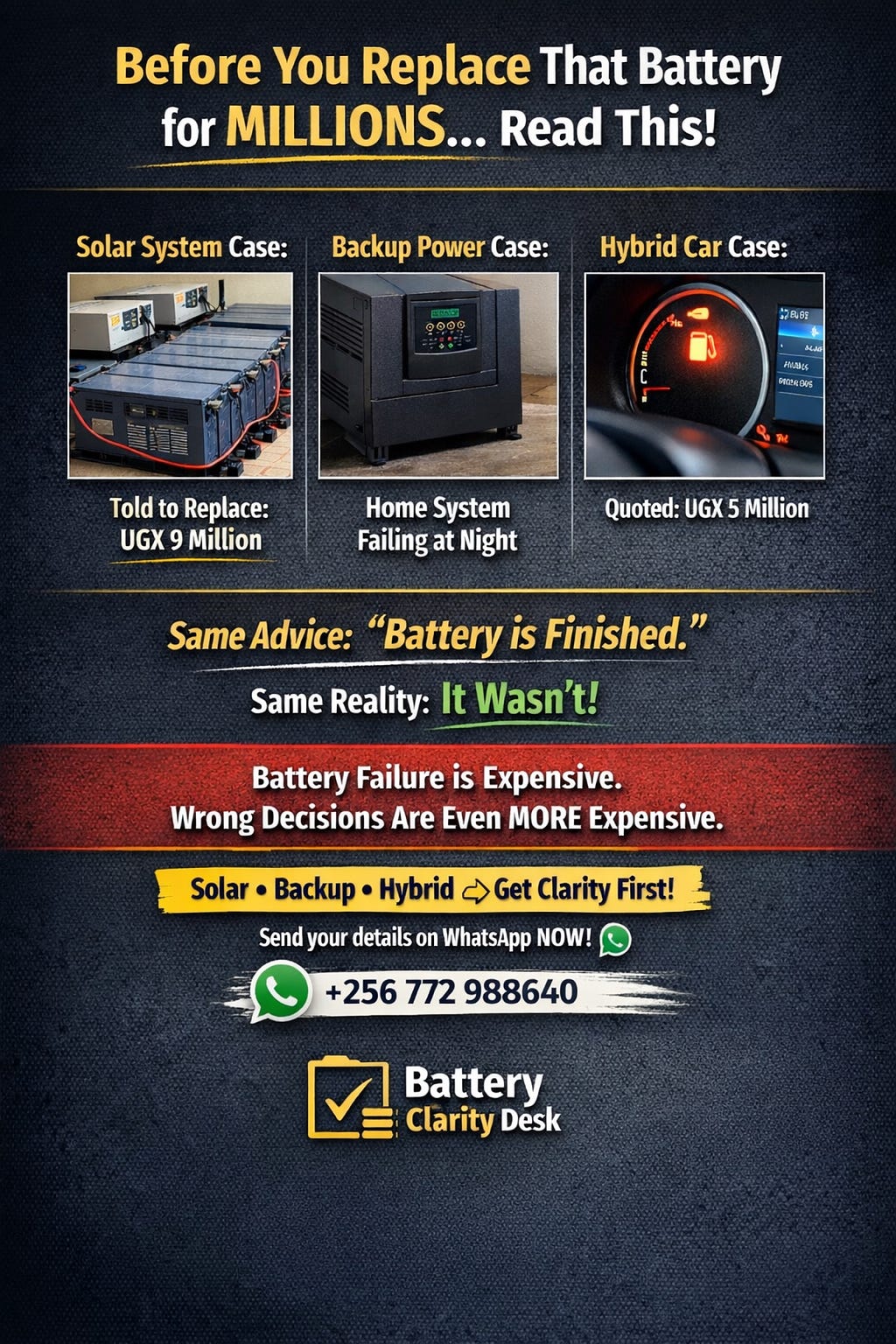 Before You Replace That Battery for Millions… Pause and Read This