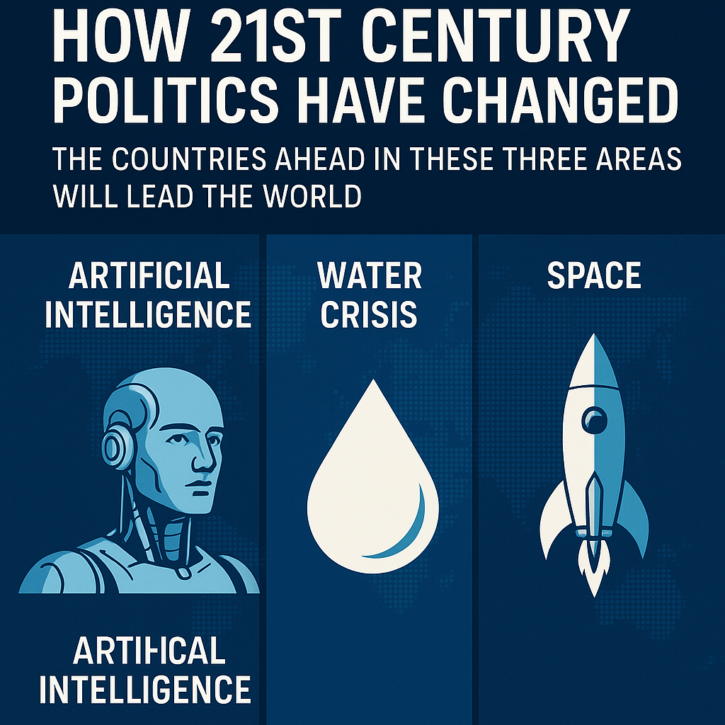 The Changing Face of 21st Century Politics: AI Water and Space Will Sh