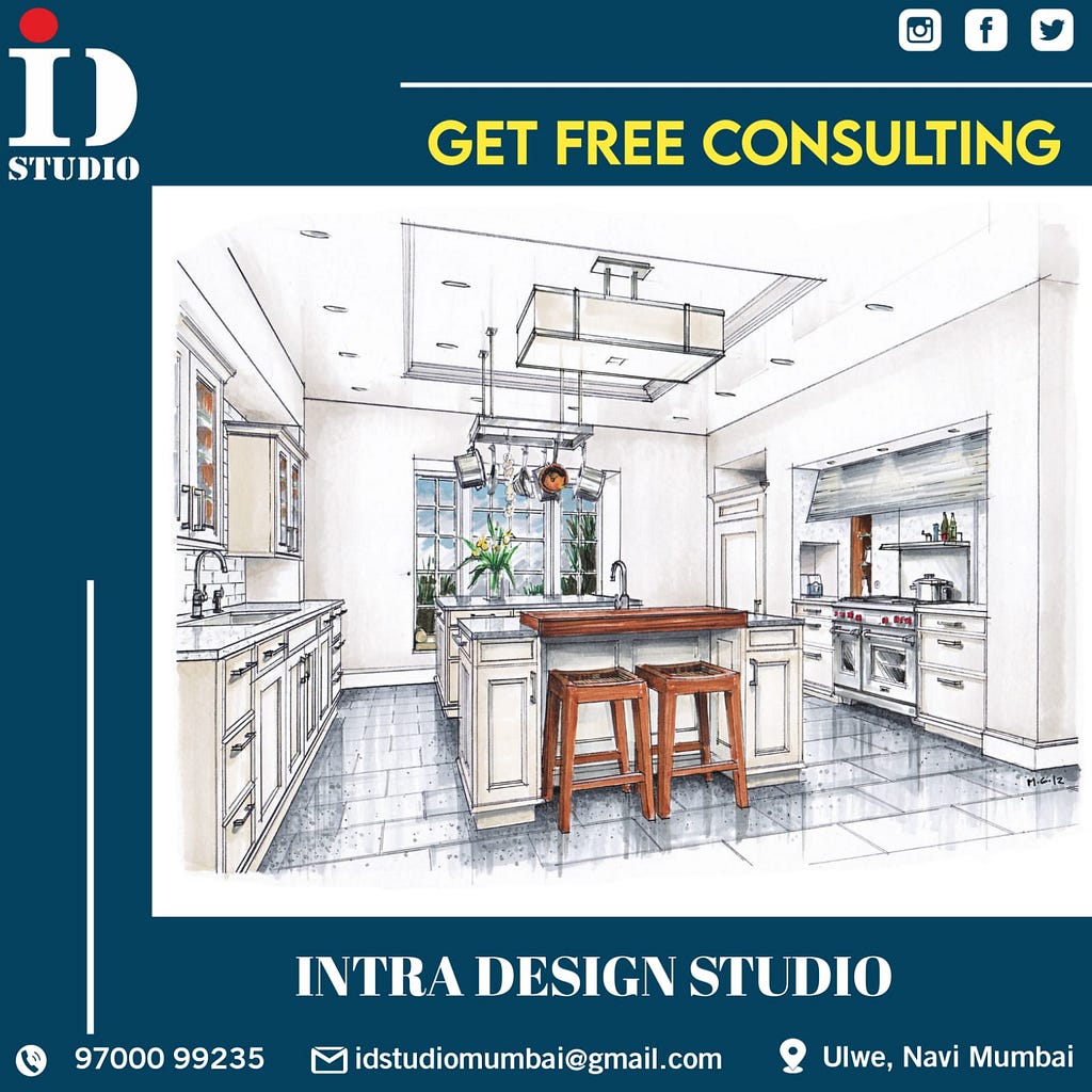 Interior designer near Ulwe | ID Studio — Modular Kitchen Ulwe