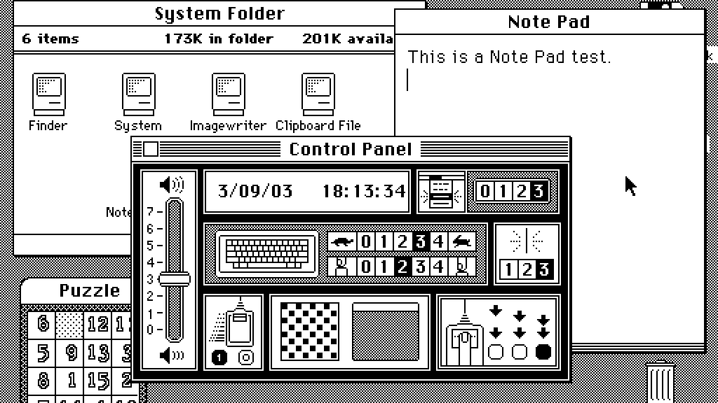 Apple Macintosh UI example