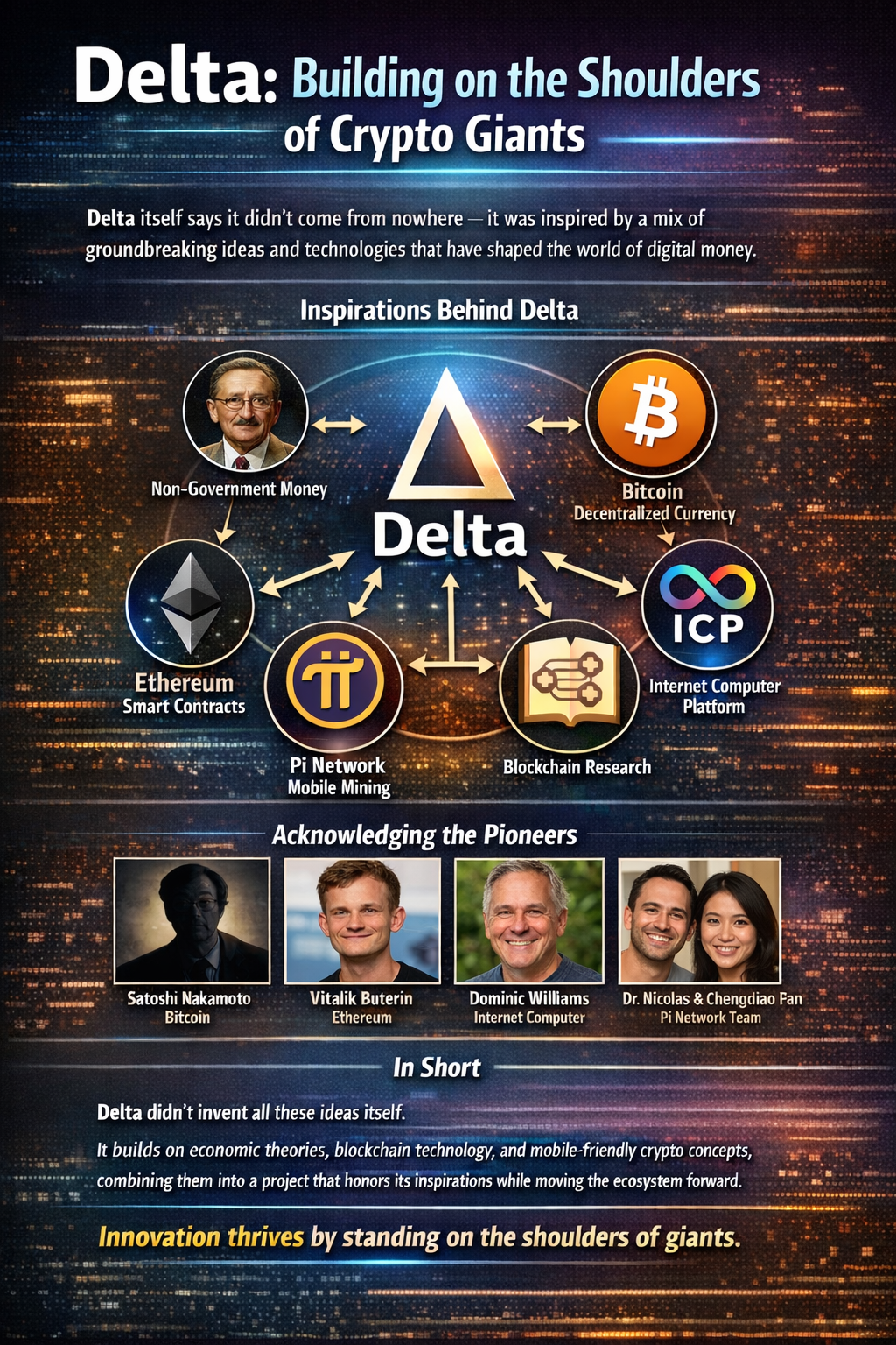 Delta: Building On The Shoulders Of Crypto Giants.