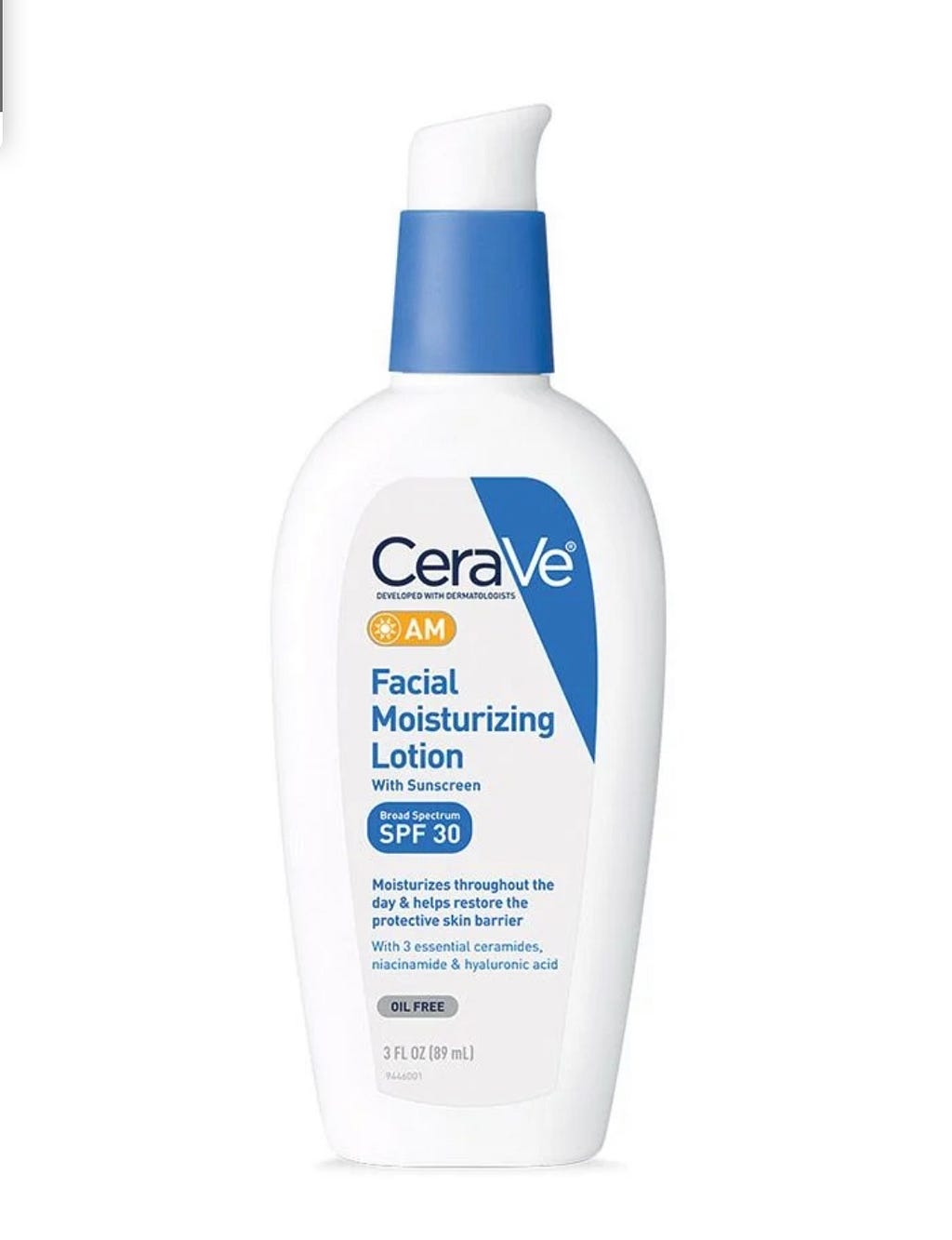 Cerave AM Facial Moisturizing Lotion with Sunscreen Broad Spectrum SPF 30