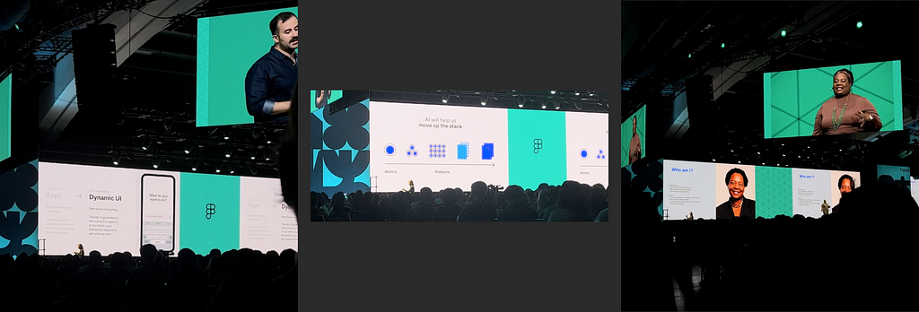 A collection of pictures of the slides from the opening keynote of day 2