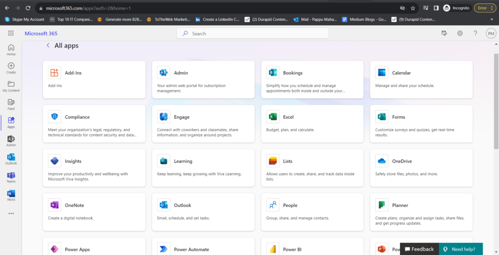 Microsoft365 Admin Dashboard