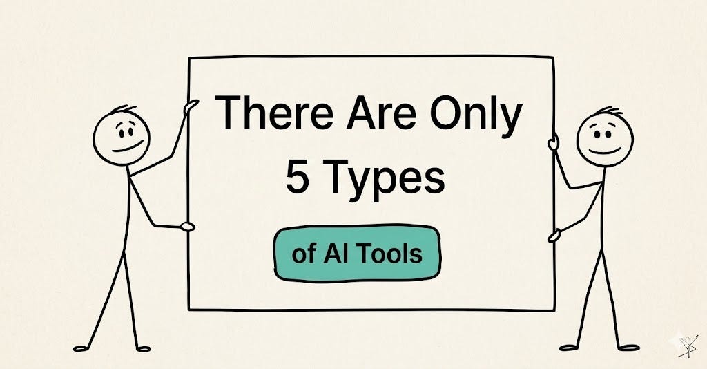 There Are Only 5 Types of AI Tools