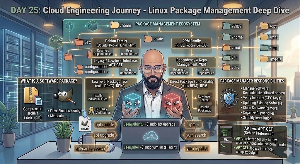 Day 25 of My Cloud Engineering Journey: Understanding Linux Package Management
