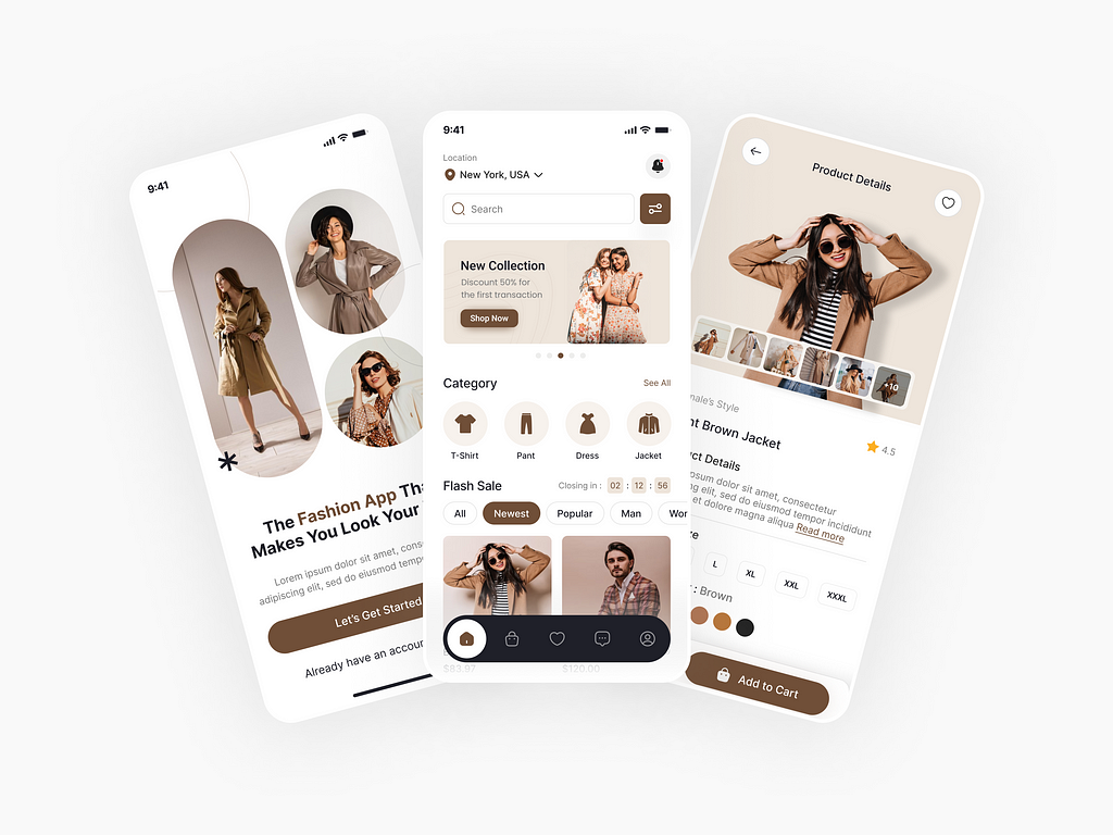 Fashion Store Ecommerce Mobile App | Clothing Store App UIUX Design