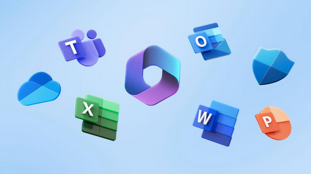 Image of a few Microsoft 365 logos