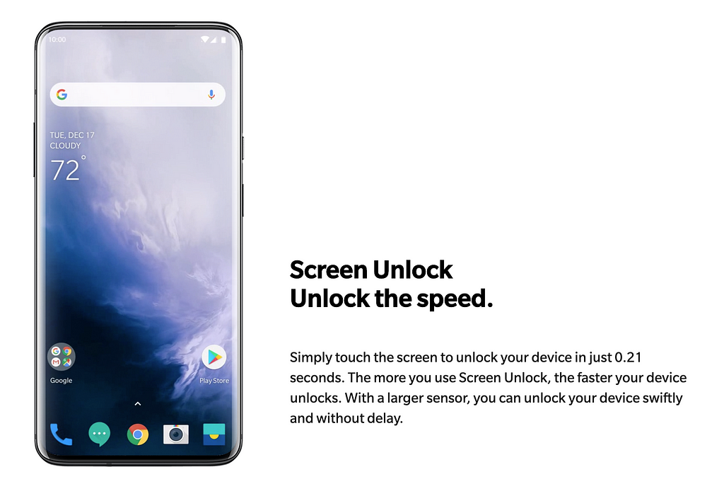 a photo of a OnePlus 7 Pro smartphone