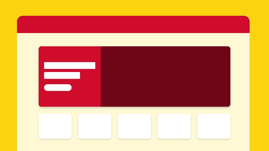 Color blocks representing the GetGo interface.