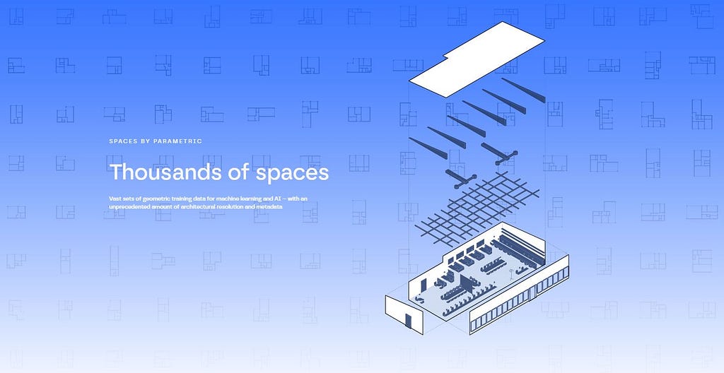 Thousands of spaces generated for machine learning in the AEC industry