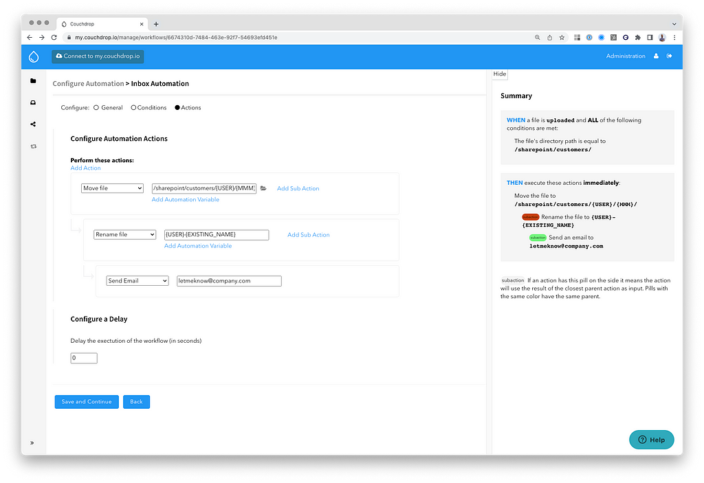 S3 sftp inbox automation