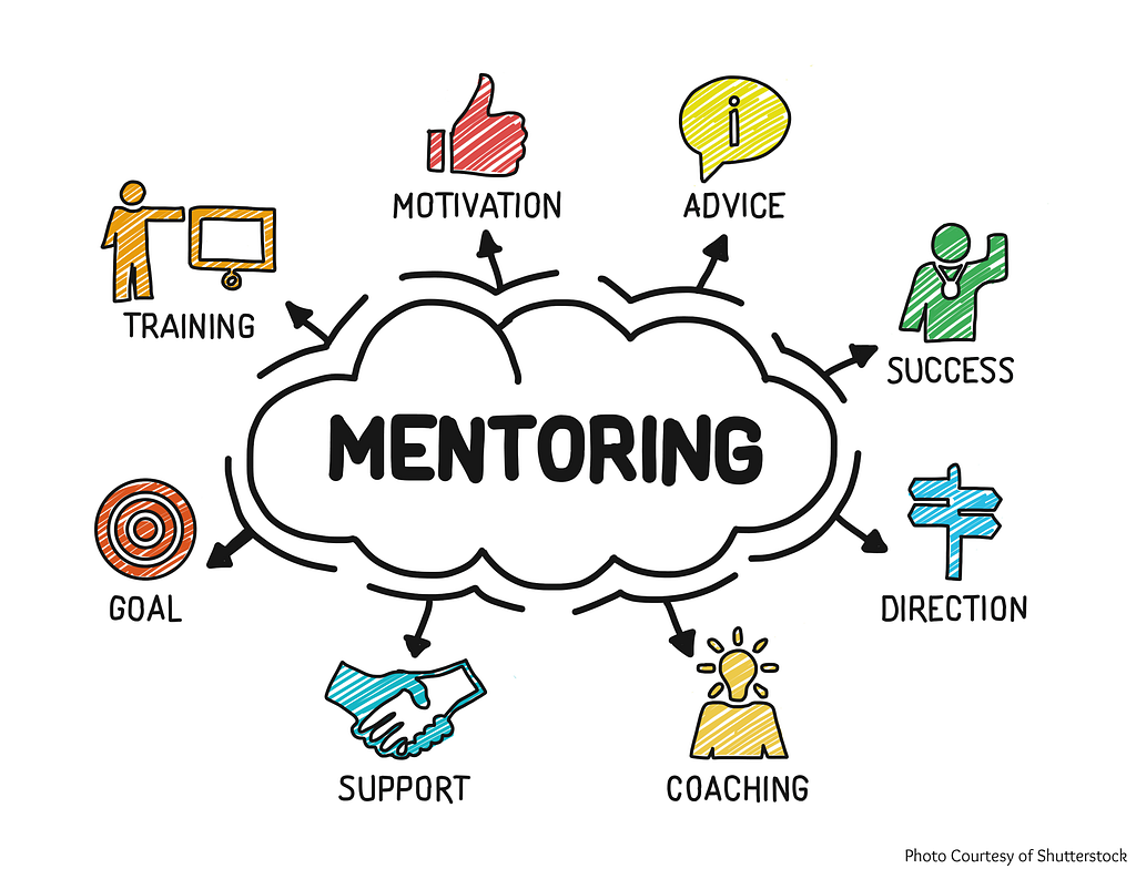 Diagram showing mentorship pillars