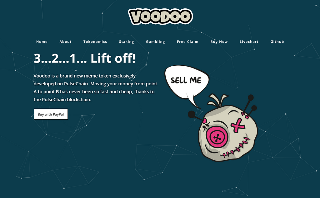 VoodooToken-Homepage