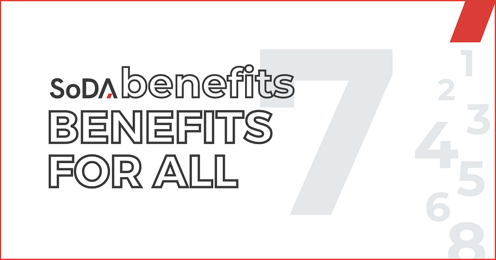 Benefits for all — support for small, medium, and large software houses