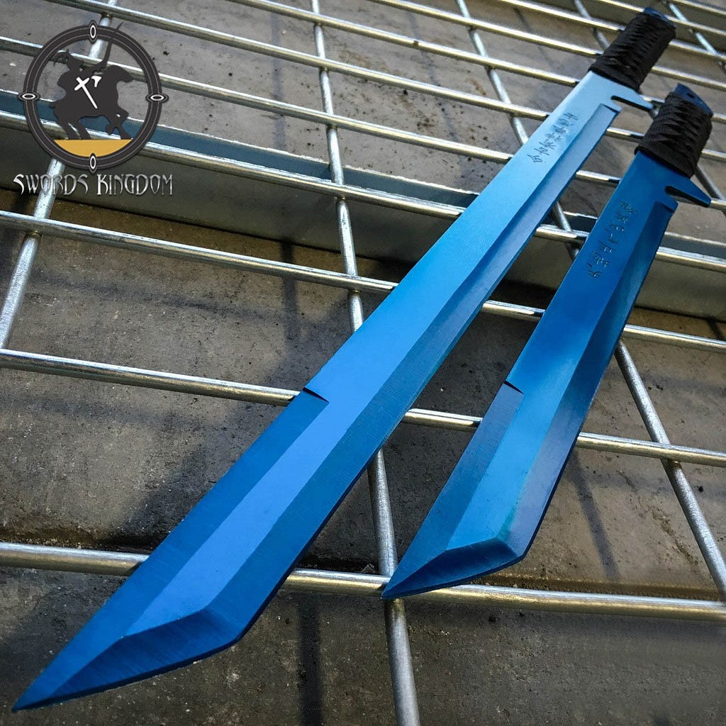 Blue ninja sword