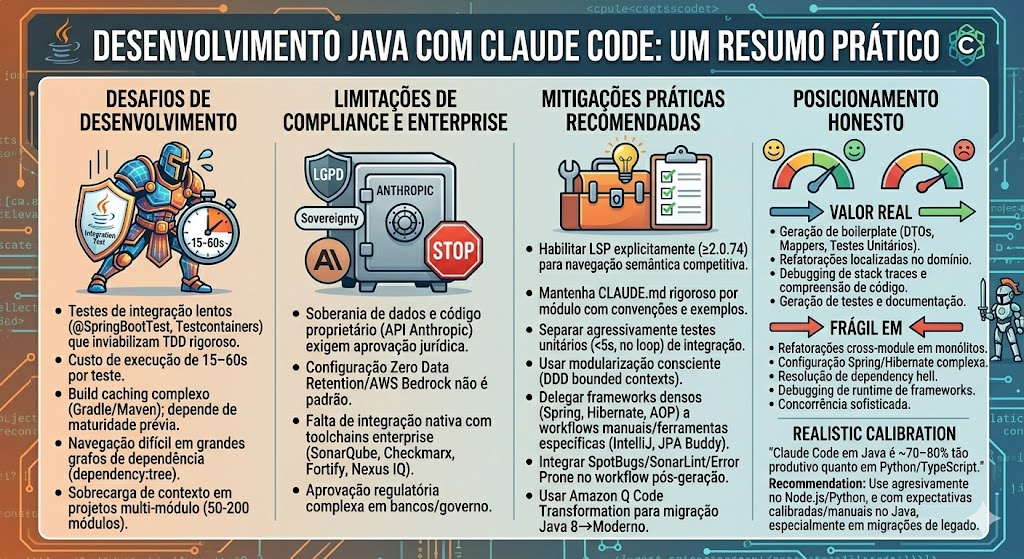 Migração de codigo legado Java com Claude Code , quais limitações ?