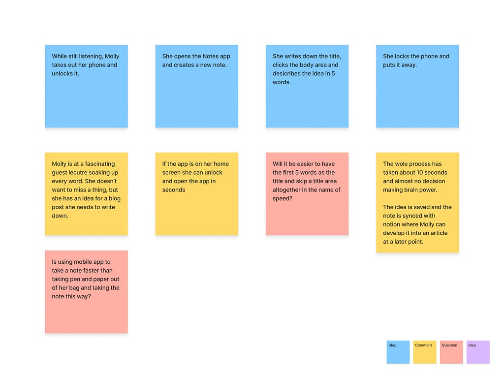 UI/UX Case Study: Notes App — Persona #2 Scenario