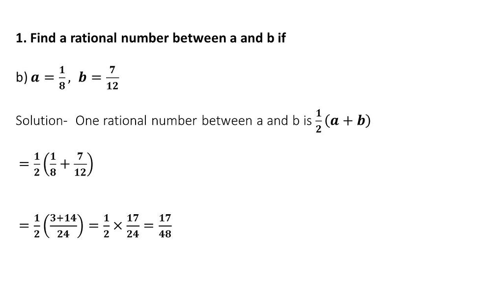 finding rational numbers between two rational numbers questions answers