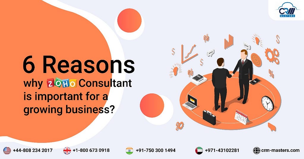 zoho consultant for a growing business crm masters