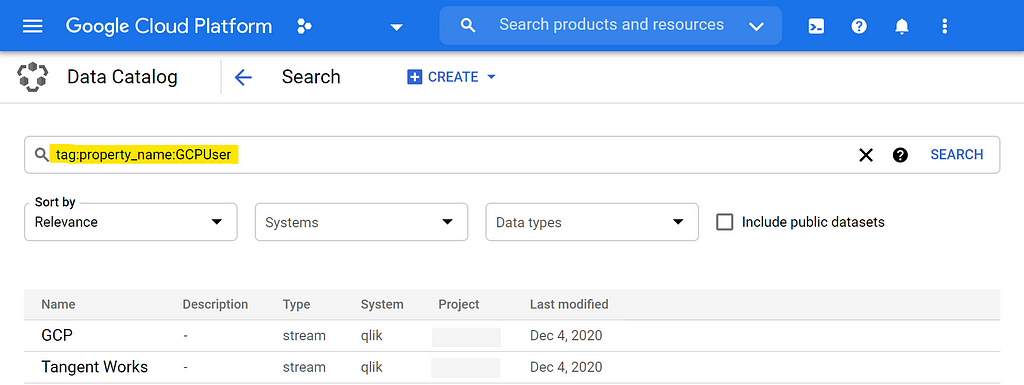 Search all Qlik assets labeled with a given Custom Property