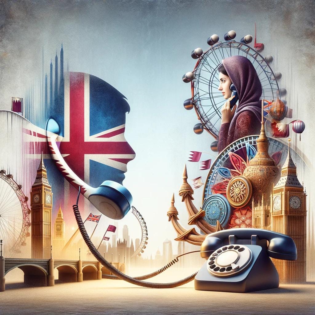 How can I get in touch with Qatar in the UK? Phone Support