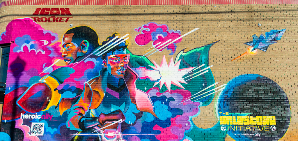 Mural at 2020 Beatties Ford Road in Charlotte, NC by artist Georgie Nakima