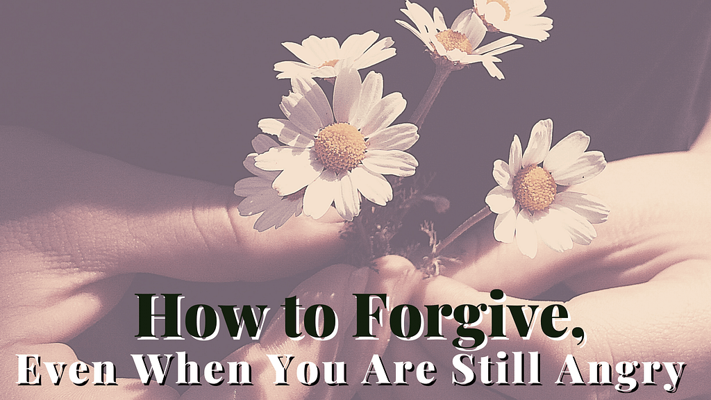 hands holding daisies How to Forgive Even When You are Still Angry