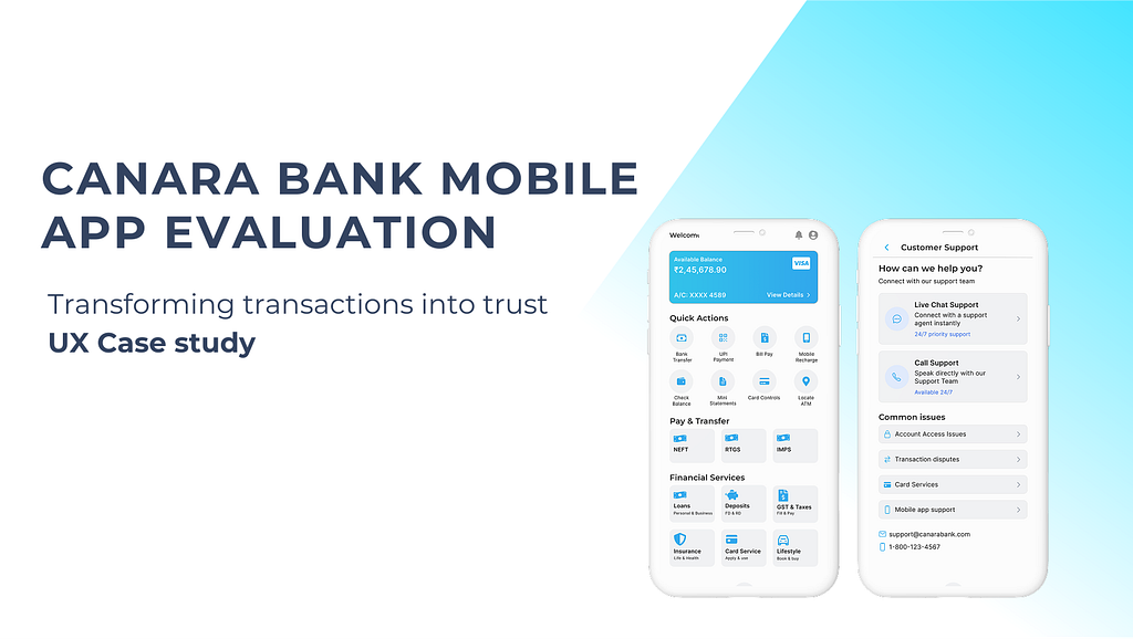 Canara Bank Mobile App Evaluation — UX Case Study