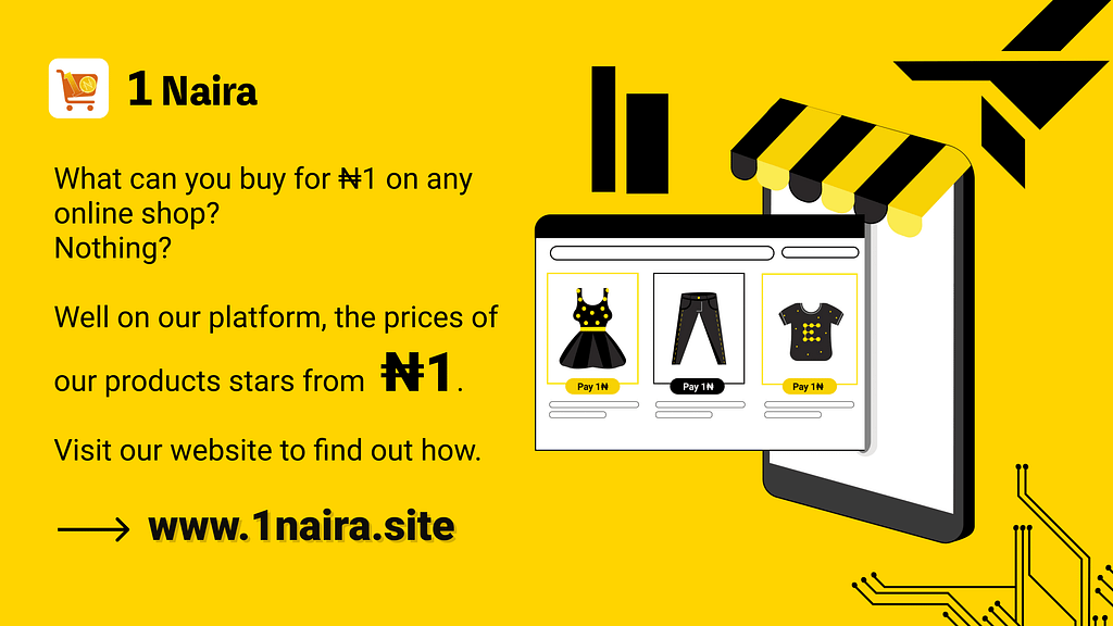 shop on 1Naira for the cheapest prices on any product.