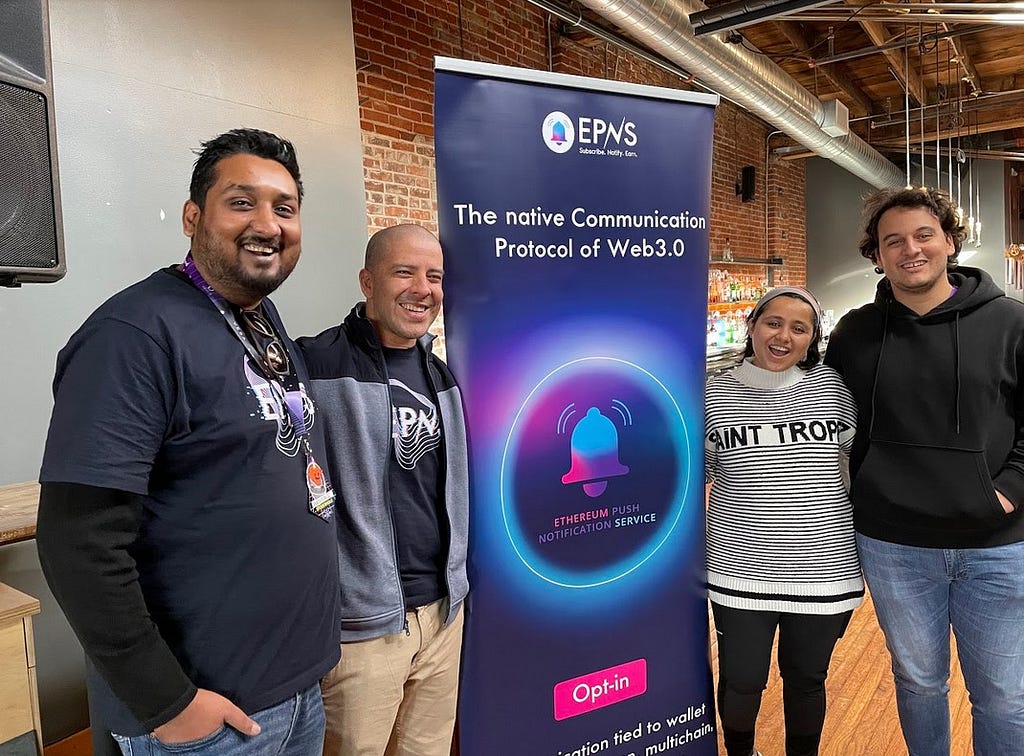 EPNS Team before the #ETHDenver2022 Workshop