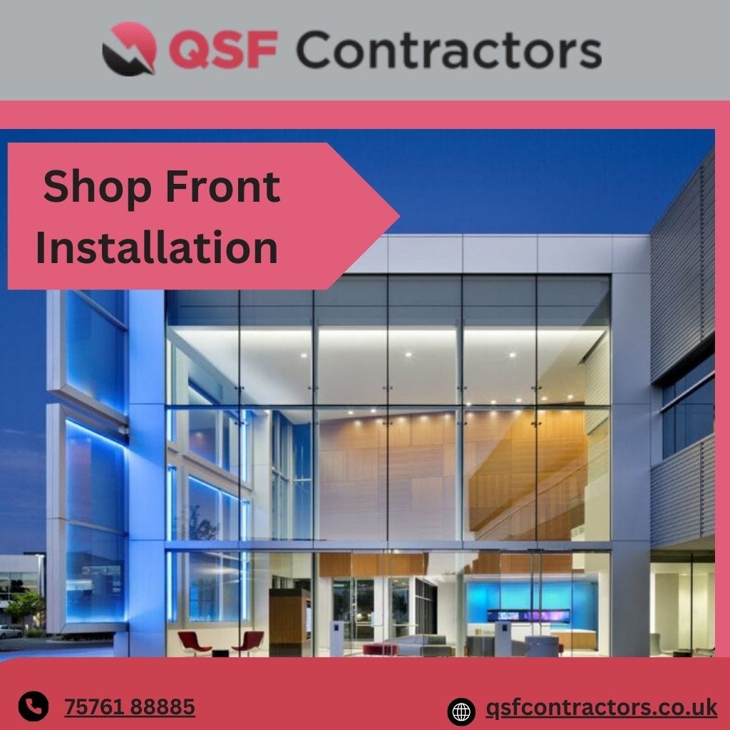 Our Shop Front Installation services are designed to turn your company’s space into a striking, contemporary work of art