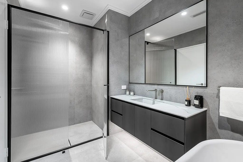 Modern Ideas for Your Bathroom with Fluted Glass Shower Doors