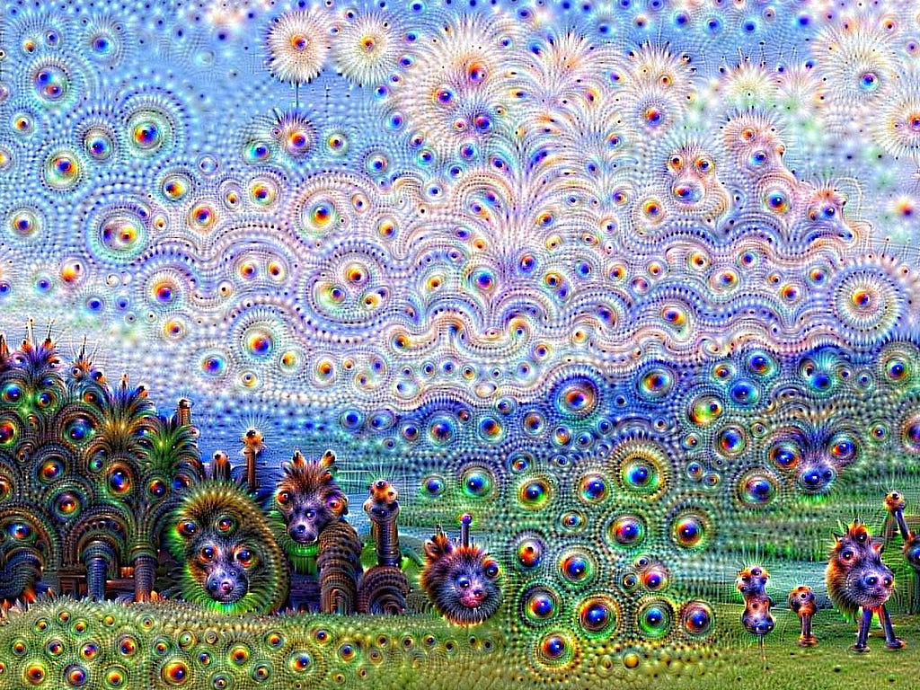 Psychadelic image generated with Google DeepDream