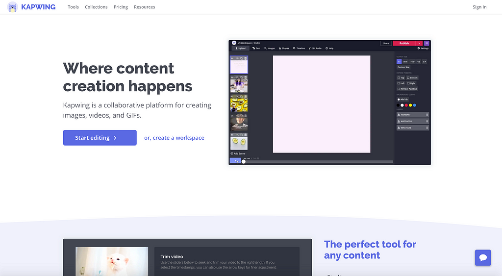 Kapwing: An All-In-One Content Creation Platform