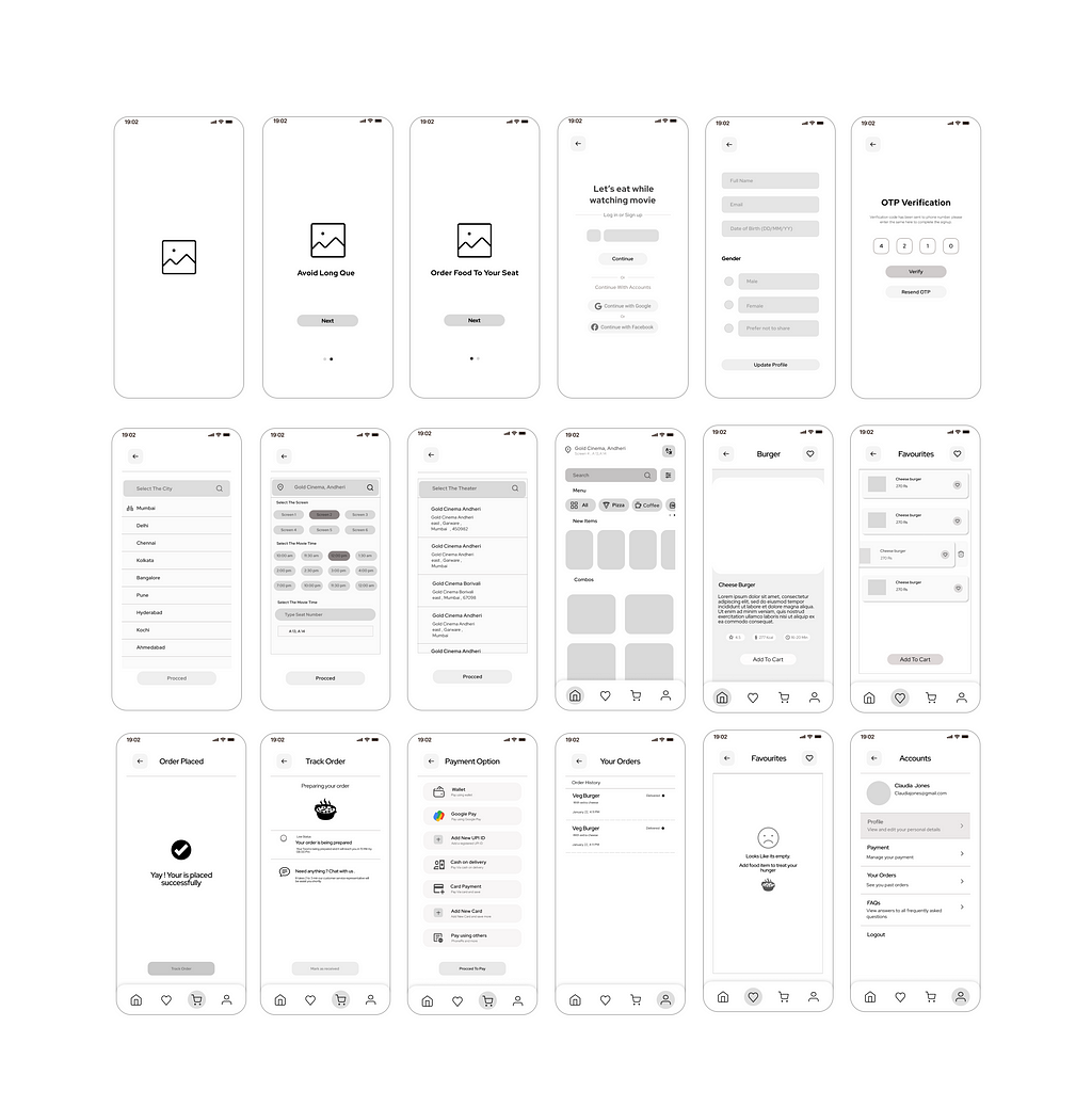 Wir-frames for my design