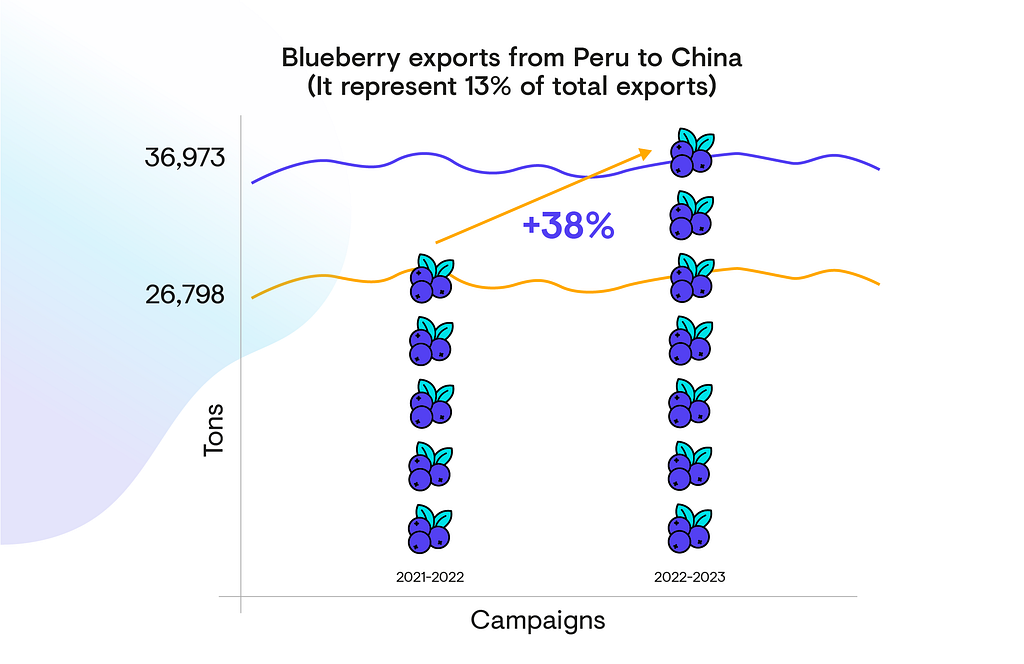 Peruvian blueberry exports to China