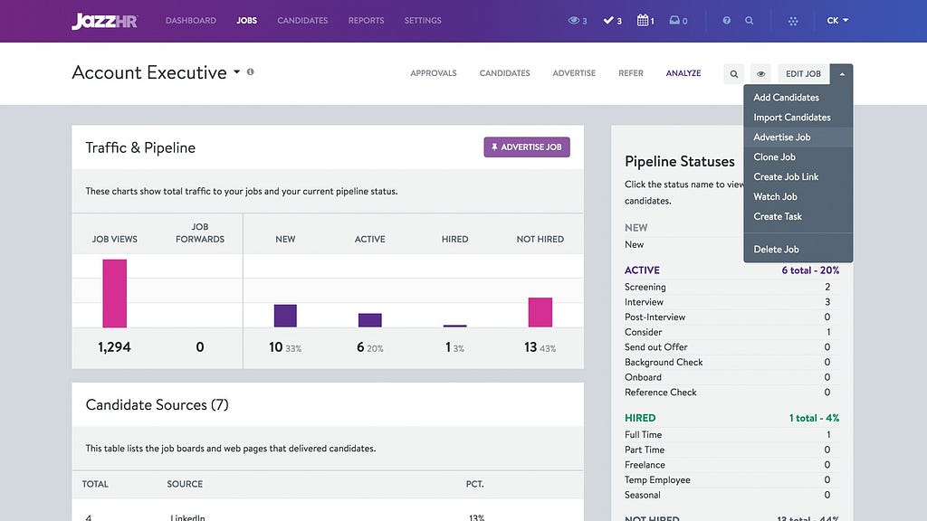 Jazz HR ats, Jazz HR software, Jazz HR applicant tracking system