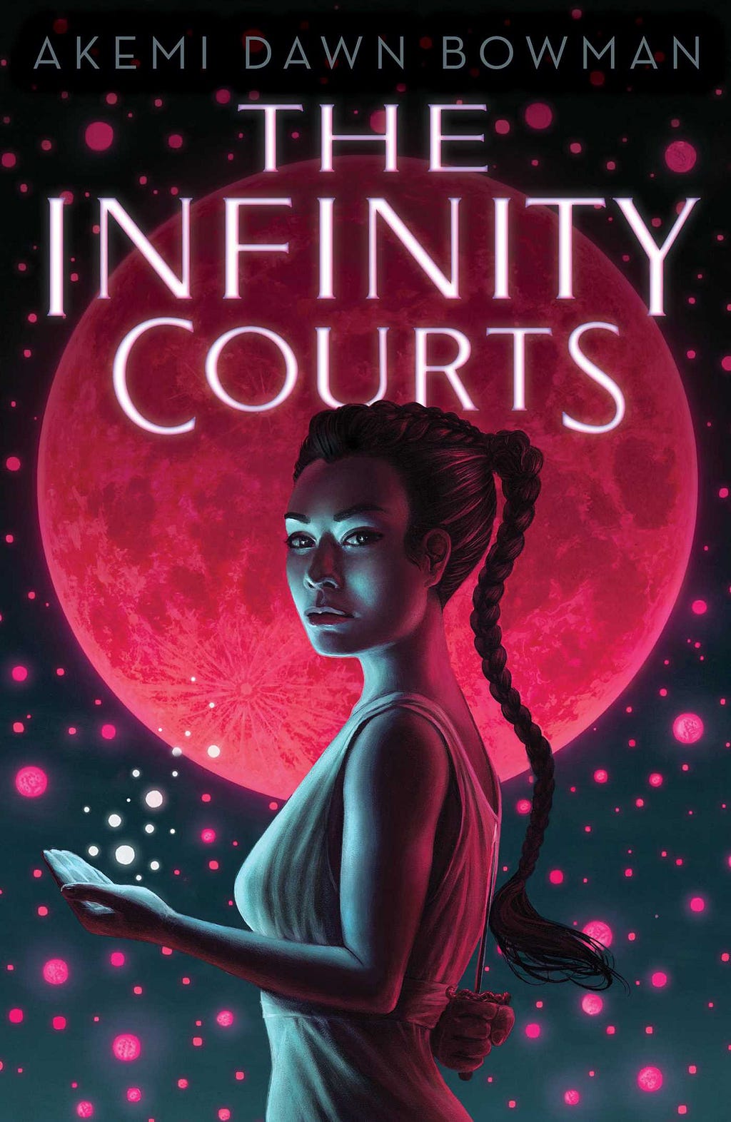 Book cover of The Infinity Courts by Akemi Dawn Bowman.