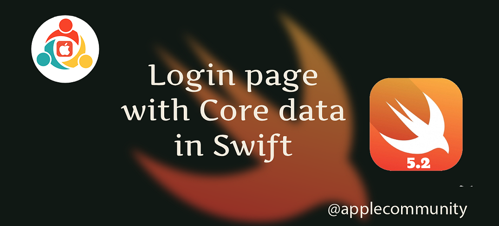 How to create a login page with Core data in Swift 5.2