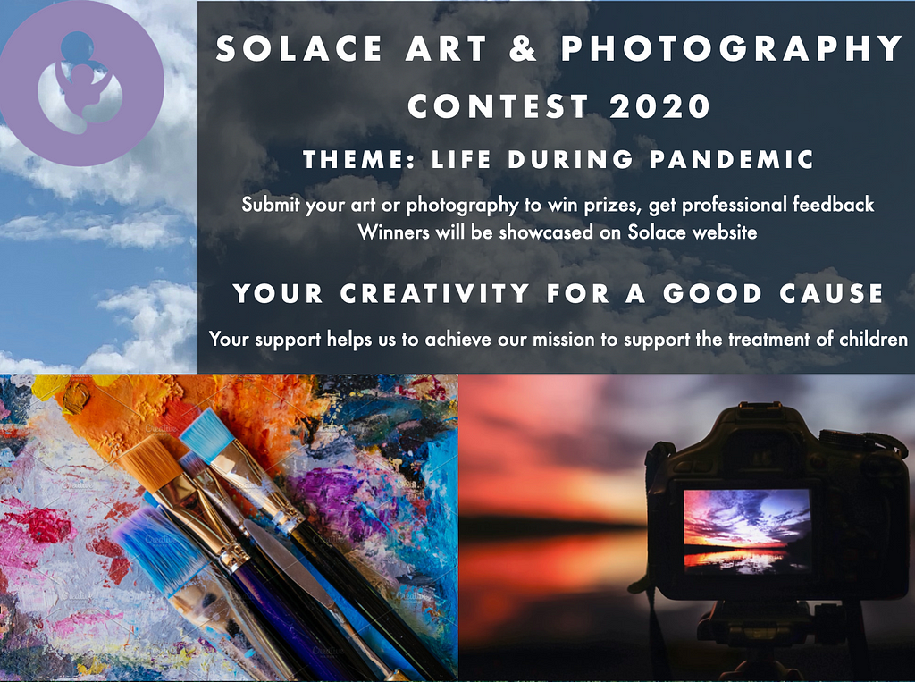 Solace flyer for Art and photography