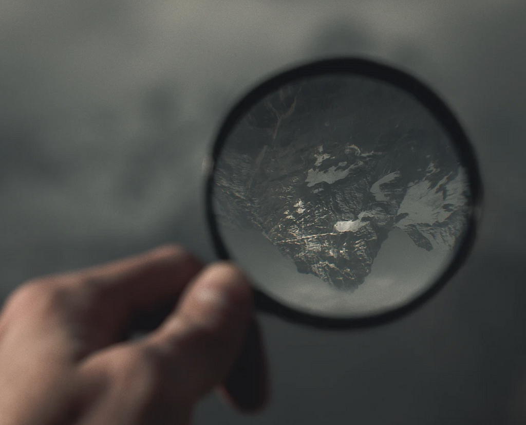 A magnifying glass.