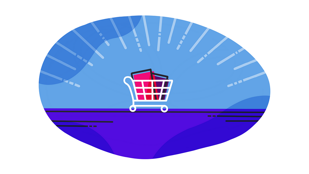 An illustration of cart abandonment in an integrated marketing campaign.