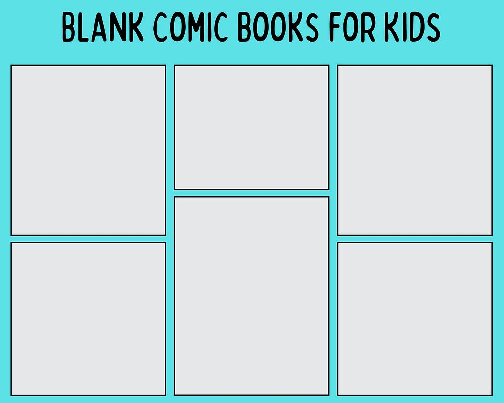Blank Comic Books for Kids