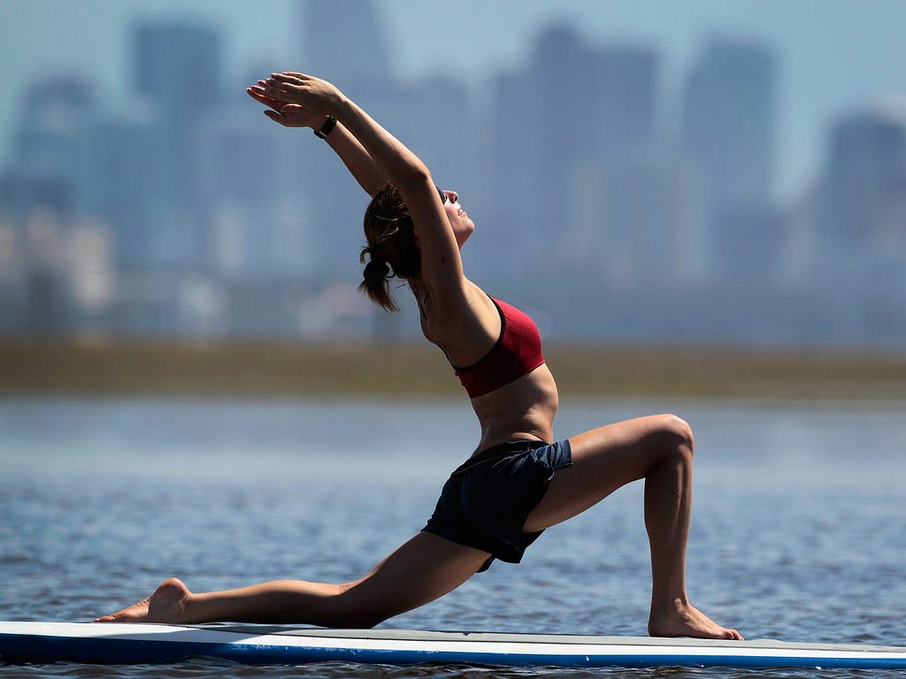 Yoga can easily be practiced indoors when outside exercise isn’t an option.