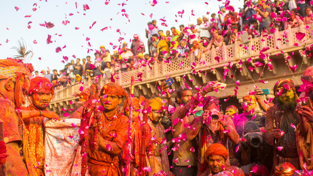 Phoolwali Holi (Flower Holi) In Vrindavan And Mathura