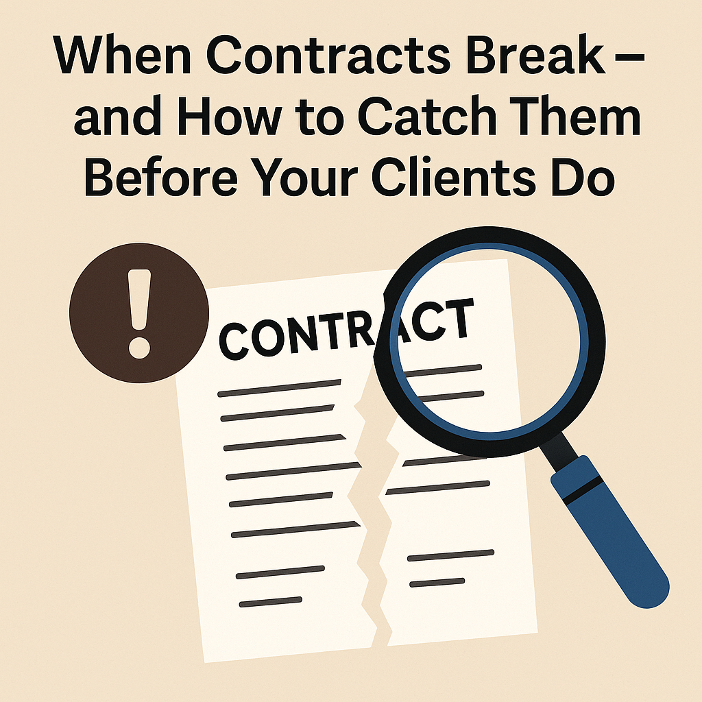 When Contracts Break — and How to Catch Them Before Your Clients Do