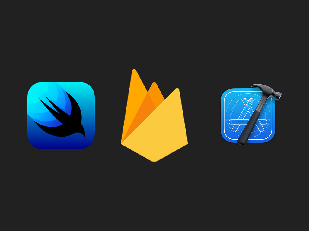 SwiftUI with Xcode and Firebase logo
